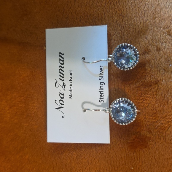 Zuman Jewelry - NOA ZUMAN 925 Silver Blue Crystal Earrings
